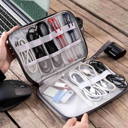 Portable Digital Storage Bag – Waterproof USB Cable Organizer Pouch for Electronics & Accessories