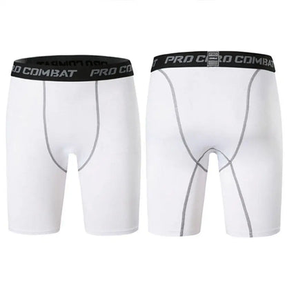 Men’s Compression Leggings — Quick-Dry Basketball, Running & Training Quarter-Length Sports Fitness Pants