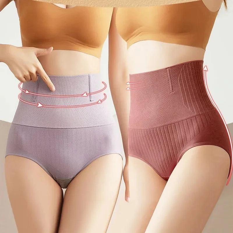 Belly Slimming Panties - High Waist Waist Trainer Body Shaper for Women, Tummy Control Butt Lifter Underwear, Postpartum Shapewear Pants