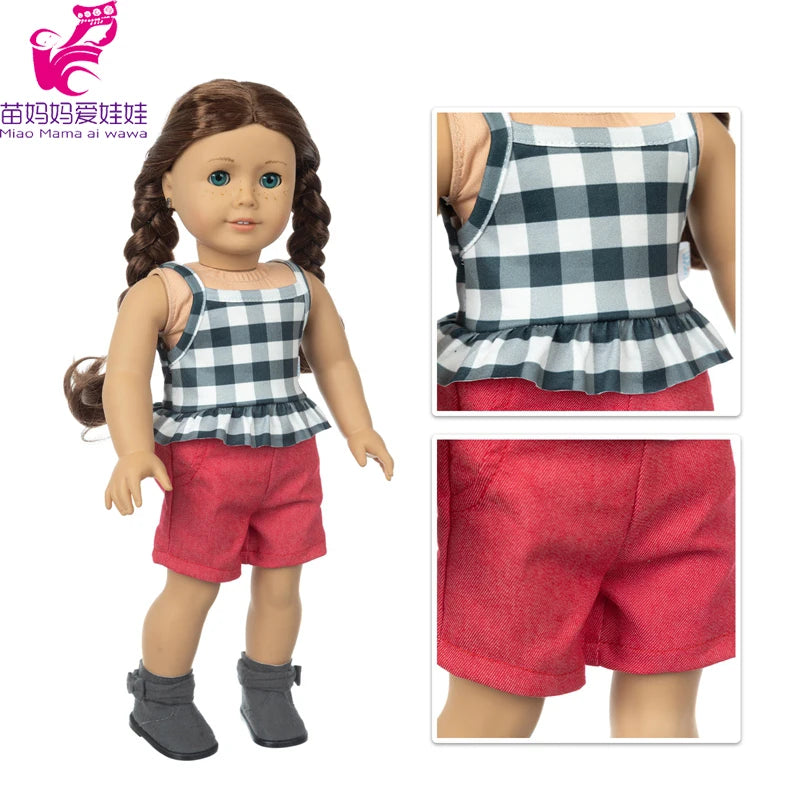 18" American Doll Clothes Set — Jacket and Pants Outfit for Baby Dolls