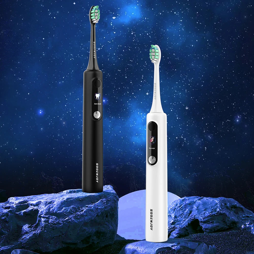 SOOENJOY Sonic Electric Toothbrush NB-1 — Smart LCD Display, DIY Mode, Automatic Teeth Cleaner for Adults
