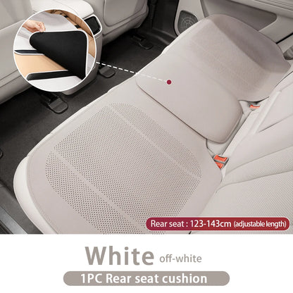 Universal Leather Car Seat Cushion - Breathable Perforated Four-Season Seat Cover