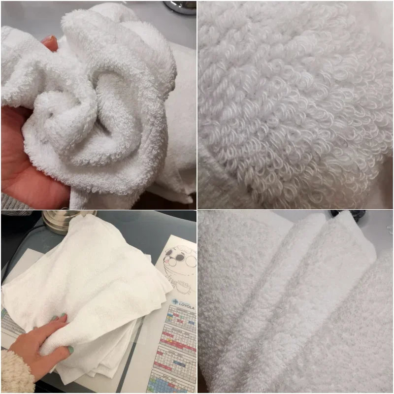 White Face & Hand Towels – Soft Small Towels for Kitchen, Hotel, Restaurant & Kindergarten Use