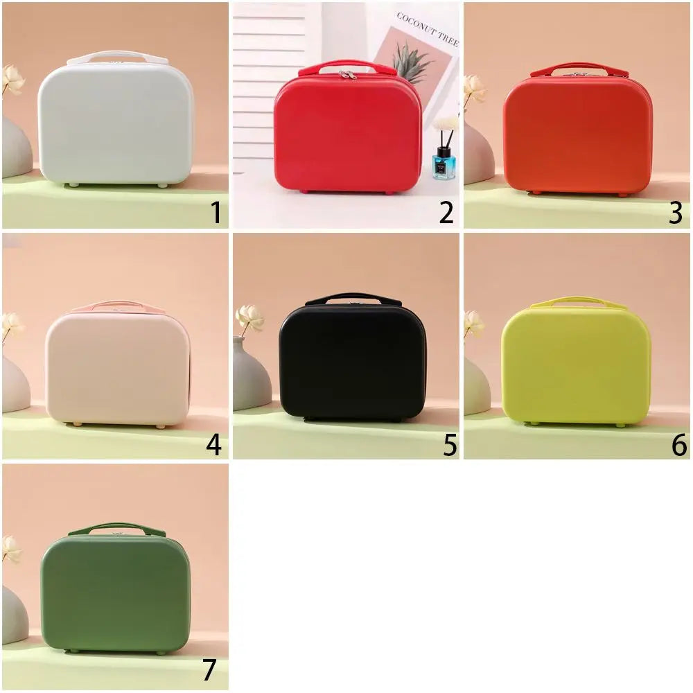 14 Inch Mini Women’s Carry-On Suitcase – Short Trip Travel Luggage & Makeup Bag
