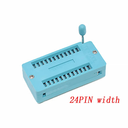 2.54mm Green DIP ZIF IC Socket – Universal P14-P40 Pin Solder Type Test Socket for IC Lock
