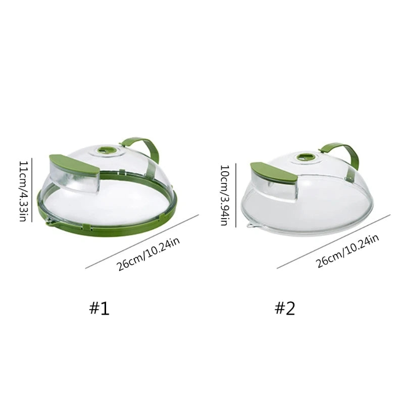 Multipurpose Microwave Plate Cover with Water Storage - Anti-Splatter Oven Guard Lid, Dishwasher Safe