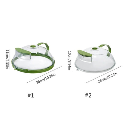 Multipurpose Microwave Plate Cover with Water Storage - Anti-Splatter Oven Guard Lid, Dishwasher Safe