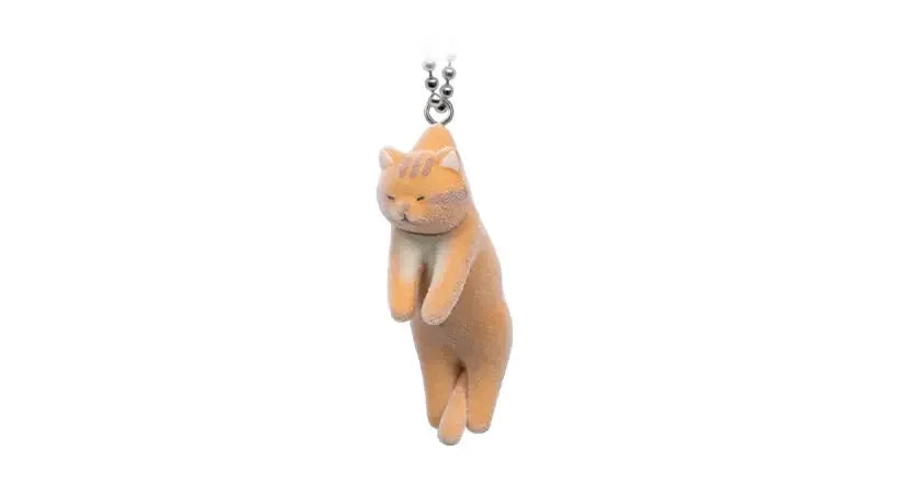 Tsumada Neko Qualia Capsule Toy - Cute Flocky Cat Mascot Ball Chain Collectible