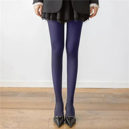 Red Women’s Tights - Super Elastic Plus Size Pantyhose Stockings for Y2K & Everyday Wear