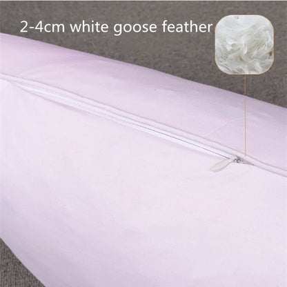 100% White Goose Feather Pillow – Five-Star Hotel Quality, Orthopedic & Memory Support, Single Size for Healthy Sleep