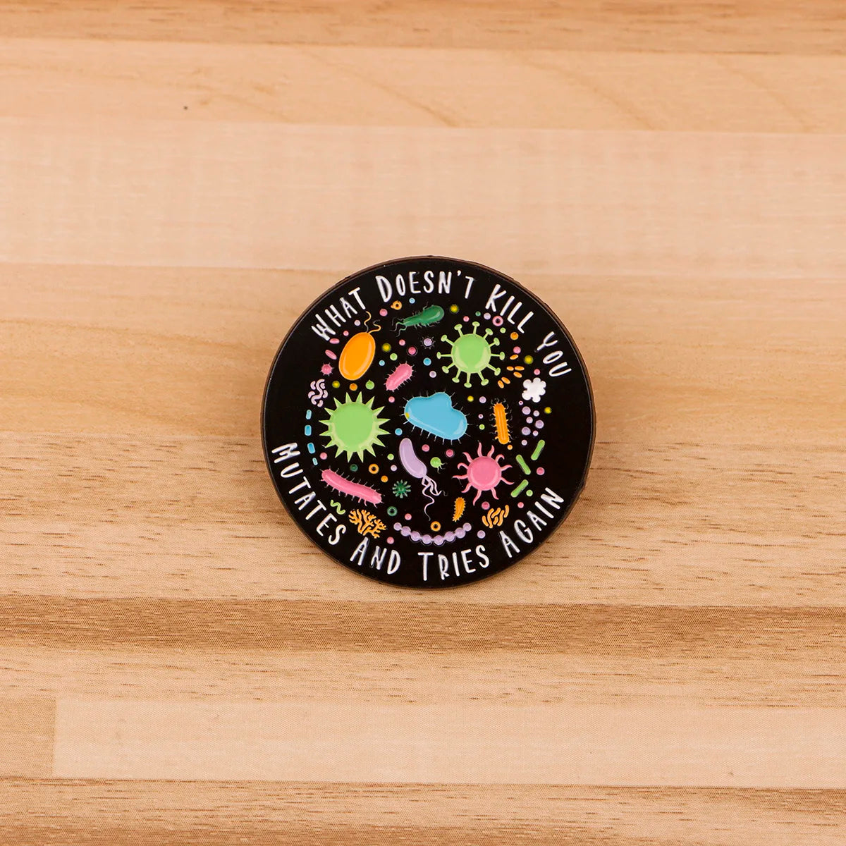 Bacterial Enamel Pins - Nurse & Doctor Badge Brooches for Backpack, Lapel, Cosplay & Gifts