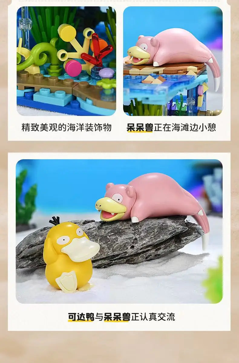New Anime Pokémon DIY Building Block Toys – Pikachu, Sylveon, Togepi Cartoon Figures for Home Decoration
