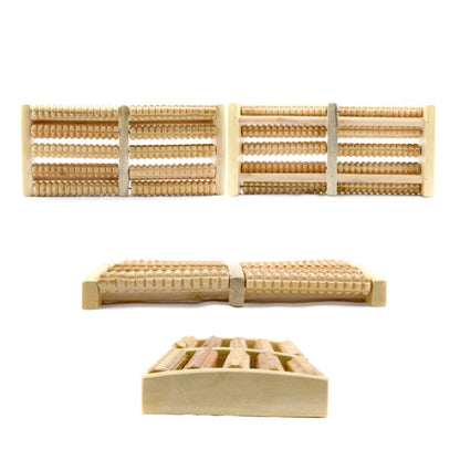 Dual Wooden Foot Roller Massager — Relieves Plantar Fasciitis, Heel & Arch Pain, Stress Relief & Relaxation Gift