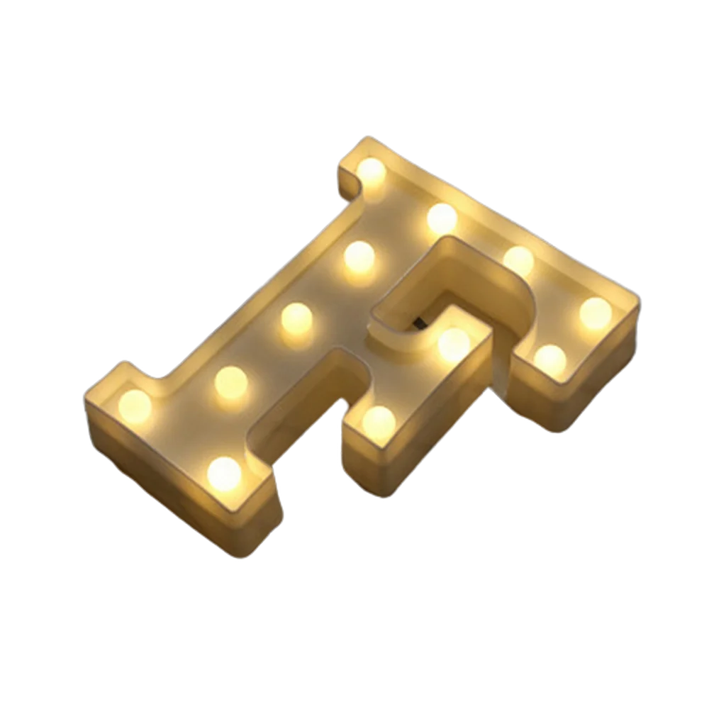 LED Number & Letter Night Light - Luminous A-Z Alphabet & 0-9 Lamp for Party and Wedding Decor