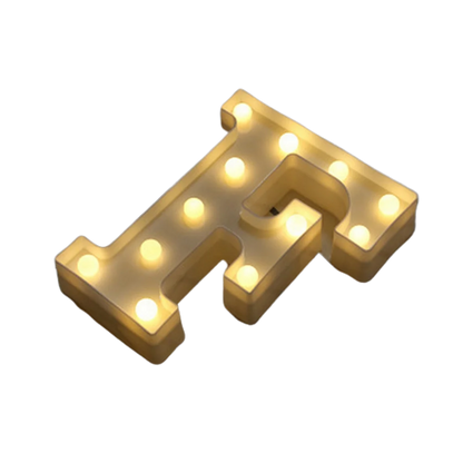 LED Number & Letter Night Light - Luminous A-Z Alphabet & 0-9 Lamp for Party and Wedding Decor