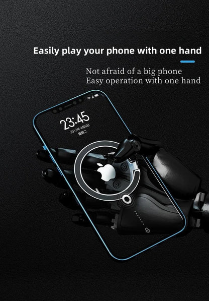 KAPUDA Magnetic Ring Mobile Phone Stand - 360° Rotation, Foldable & Compact Desktop Phone Stand, Easy to Carry