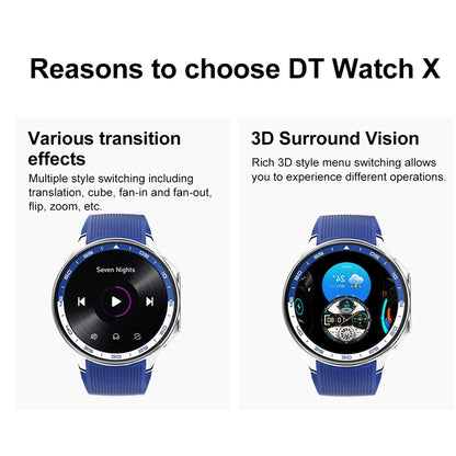2024 OPPO Watch X Smartwatch — AMOLED 32GB, Waterproof, Bluetooth Call, TWS Music, 3D UI, Video Playback for Men