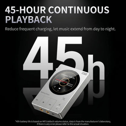 Famue 32GB Mini MP3 Player - Bluetooth HiFi Music Player with 2" IPS Display, Voice Recording for Students, Classroom & Meetings