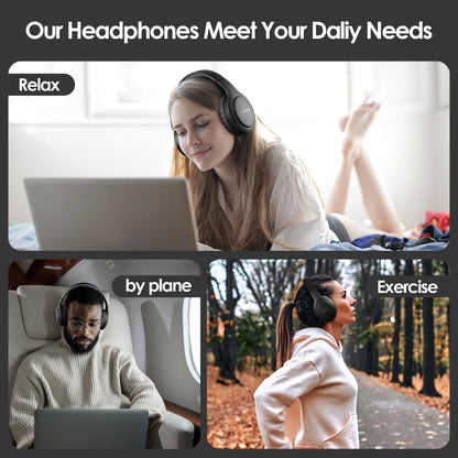 Siindoo JH-919 Foldable Wireless Headphones – Bluetooth Stereo Earphones with Mic & Super Bass, 4 Colors for iPhone, Laptop, PC