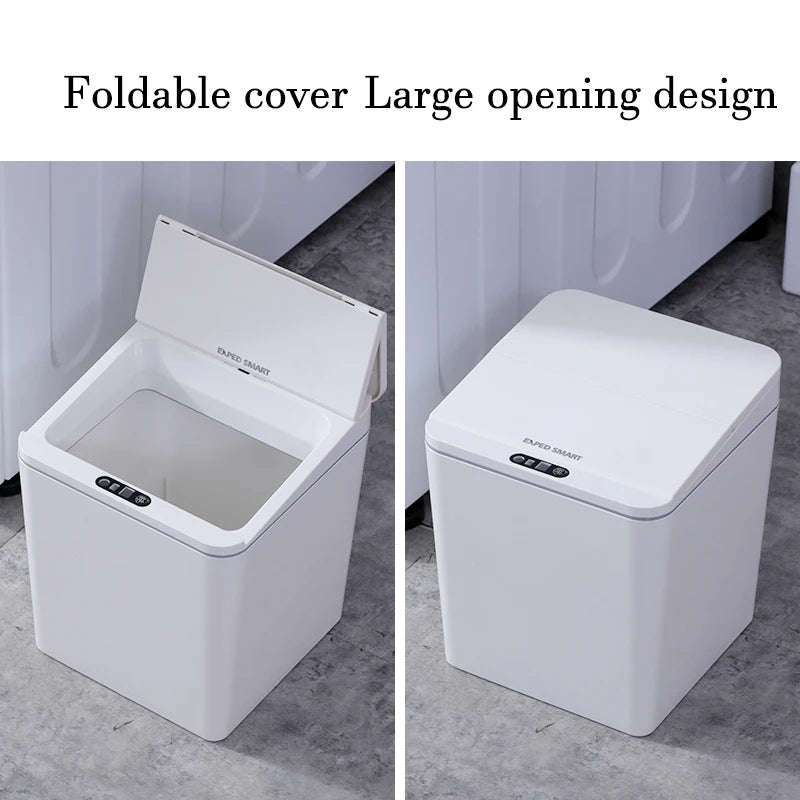 Ch 4/6L Desktop Mini Sensor Trash Can - Small Countertop Waste Basket with Lid, Miniature Desk Garbage for Bathroom