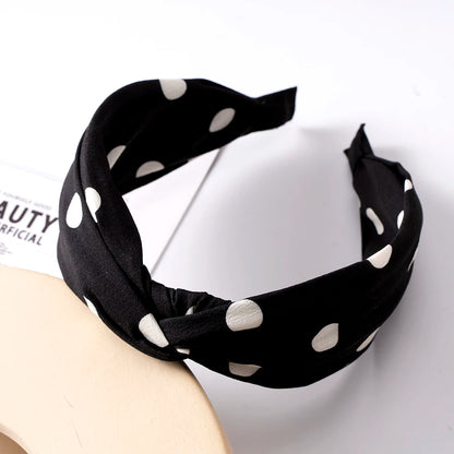 Fashion Leopard Print Headband — Wide Cross Elastic Bow Hairband for Women & Girls Hair Accessories