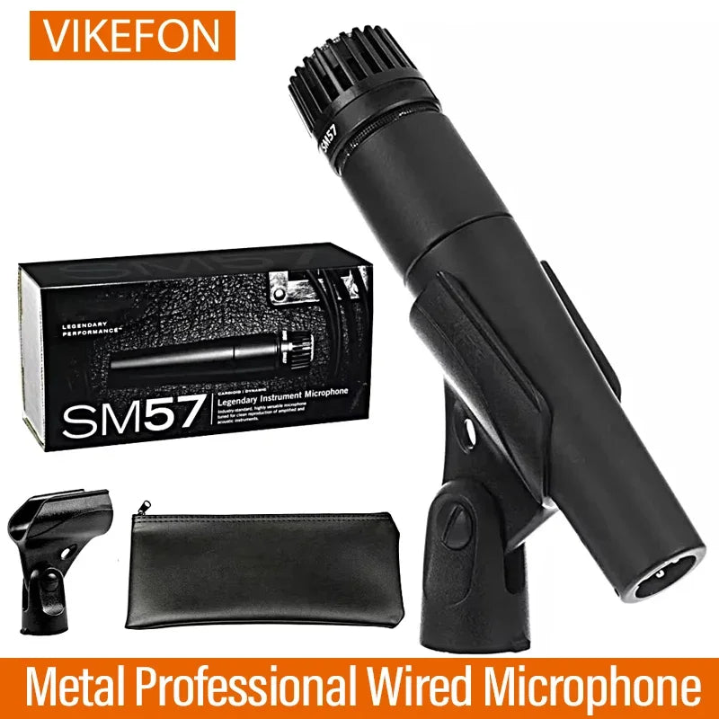 SM57 Dynamic Vocal Microphone - Classic Cardioid Unidirectional, Professional for Instruments & Drums
