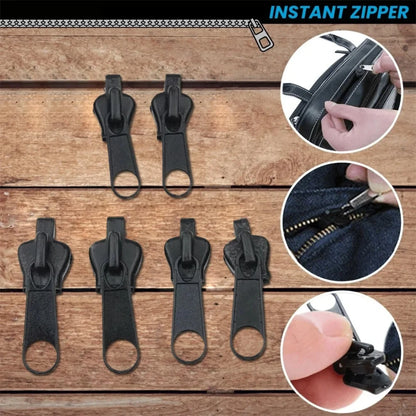 Universal Zipper Repair Kit – 3 Sizes Instant Fix Zip Slider Replacement for Clothes, Bags & Sewing, Zipper Rescue Tool Accessory
