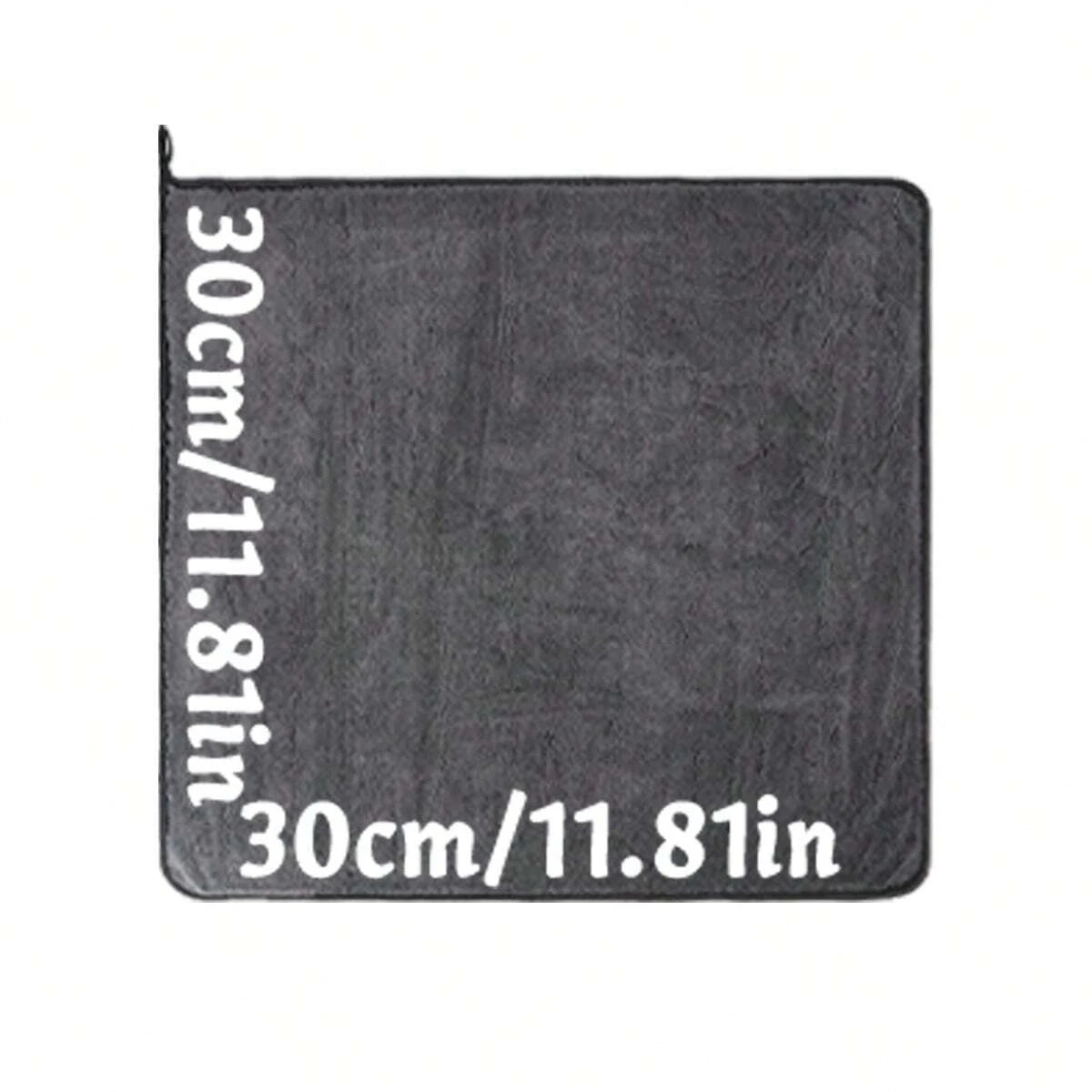 Dark Gray Car Microfiber Towel - Oversized Ultra Absorbent Cleaning Cloth for Car Wash & Detailing