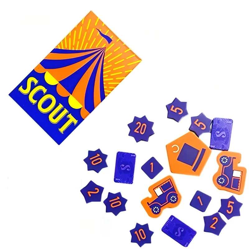 Scout Circus Card Game – Fast-Paced Poker Style Board Game for 2–5 Players Party Entertainment Deck