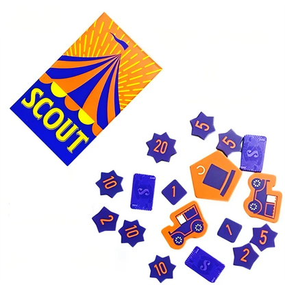 Scout Circus Card Game – Fast-Paced Poker Style Board Game for 2–5 Players Party Entertainment Deck