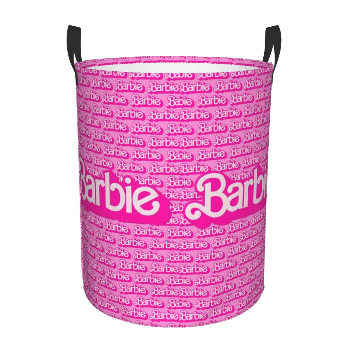Custom Barbie Logo Laundry Basket – Collapsible Large Capacity Clothes Storage Bin, Disney Baby Hamper