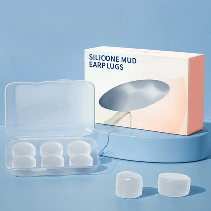 Wax Silicone Ear Plugs - Reusable 27dB Noise Cancelling Sleep and Swim Earplugs for Comfort Protection