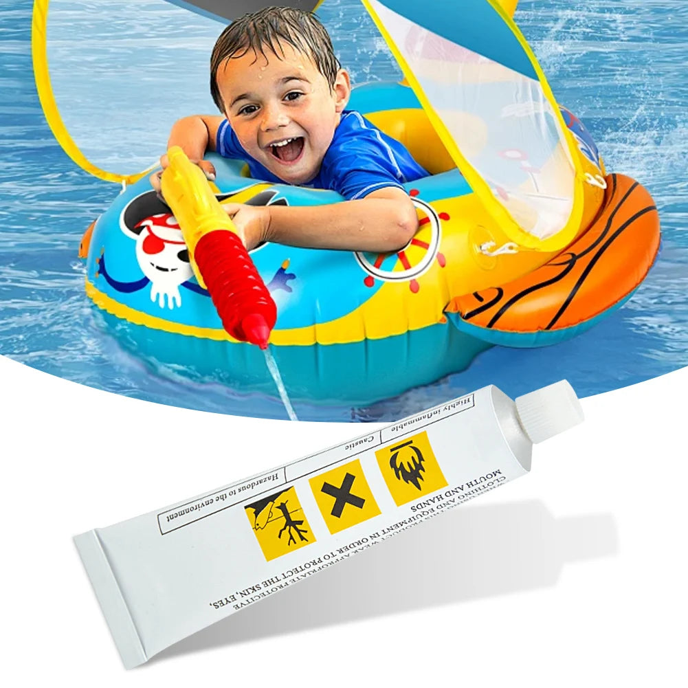 30ml/60ml PVC Adhesive Repair Glue – Waterproof Glue for Inflatable Boats, Toys, Kayaks & Swimming Rings