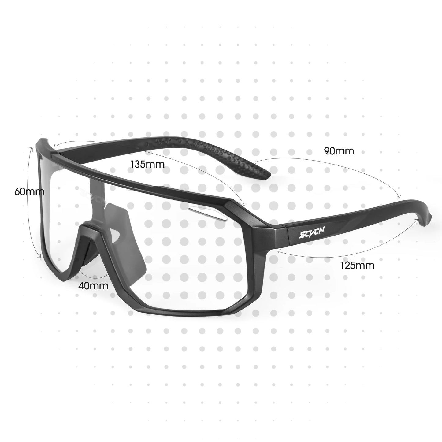 2 Packs Photochromic Cycling Sunglasses – MTB Goggles for Men and Women, Ideal for Mountain Biking and Sports Eyewear