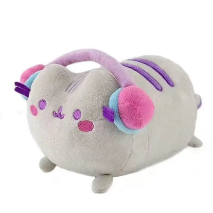 Cute Simulated Cat Plush Doll - 2026 Anime-Inspired Soft Stuffed Toy for Tabletop, Bedroom, and Home Decor