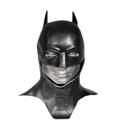 Cafele 2022 Batman Cosplay Costume for Men – Bruce Wayne Halloween Outfit with Black Latex Masquerade Mask