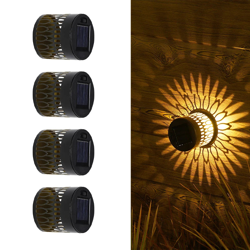 2026 Solar Outdoor Wall Light - Waterproof Projection Lamp for Yard, Patio & Landscape Decor