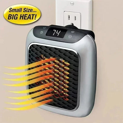 800W Mini Wall-Mounted Ceramic Heater - PTC Fast Heating Electric Bathroom Heater with Remote Control for Indoor Use