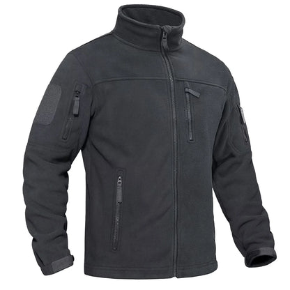 TACVASEN Men's Fleece Jacket - Warm Windproof Full Zip Outdoor Hiking Coat