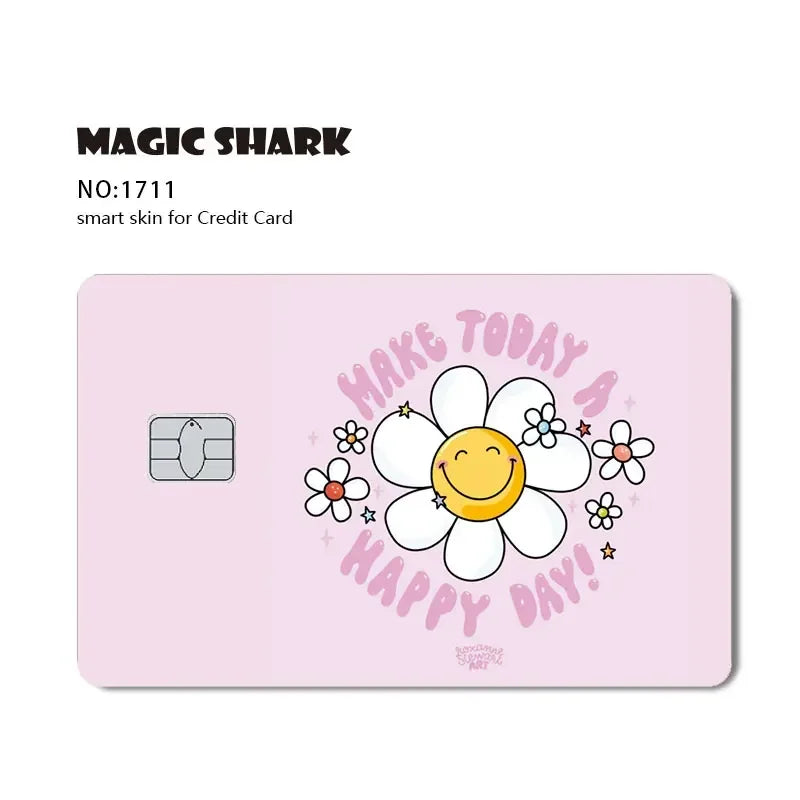 Conch Money Bow Anime Card Sticker - Spend or Save Meme Credit Debit Card Skin