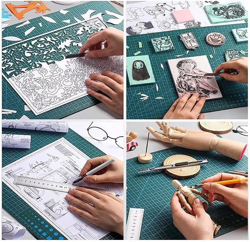 Durable A3/A4/A5 Multifunctional Cutting Mat – DIY Craft, Art Engraving, Paper Carving Pad with High Elasticity and Toughness