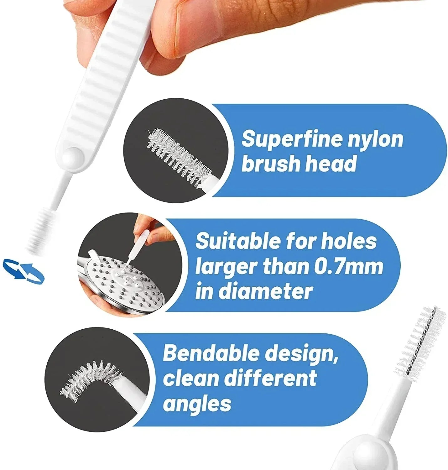 Phone Cleaning Kit - Speaker & Charging Port Dust Removal Brush for iPhone, Samsung & Xiaomi