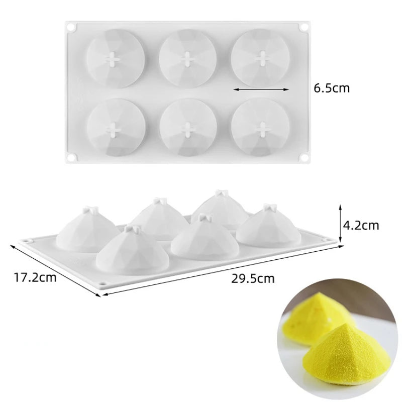 Fruit & Heart Silicone Cake Mold — Geometry Chocolate, Ice Cube, Biscuit & Jelly DIY Baking Set for Pudding & Birthday Gifts