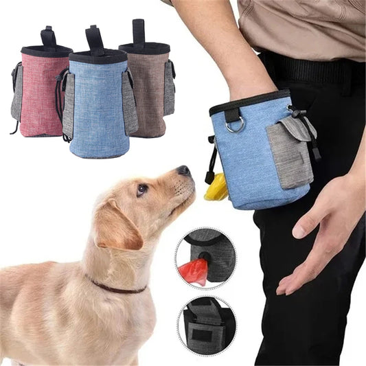Pet Training Waist Bag - Portable Dog Treat Pouch for Snacks, Poo Bags & Outdoor Walking Essentials