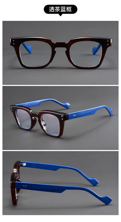New Retro Square Frame Reading Glasses – High-Definition Printed Presbyopia Glasses for Men & Women