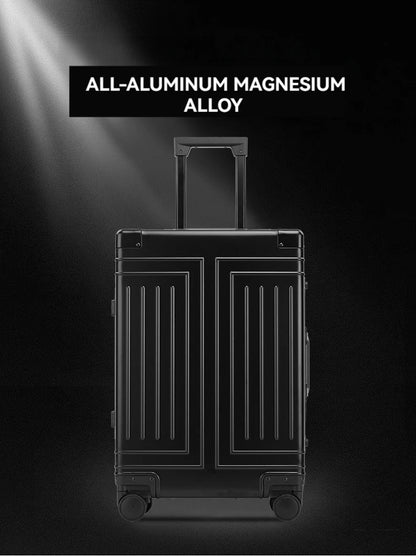 2024 Aluminum Luggage Set with Wheels – Durable Carry-On & Checked Suitcases for Men, Women, and Girls (20/24/26/28 Inch)