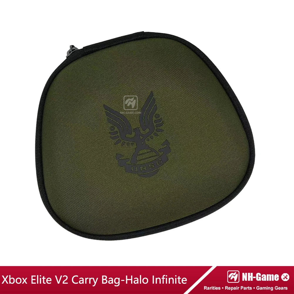 Xbox Elite Series 2 Replacement Housing Shell Kit: Front Case, Back Cover, Button Grips, LB RB Bumper - Complete with Carry Bag for Gamepad Enhancement!
