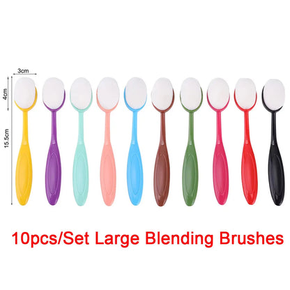Soft Synthetic Blending Brush Set – Flat Ink Brushes with Caps for DIY Scrapbooking, Card Making & Craft Application Tools