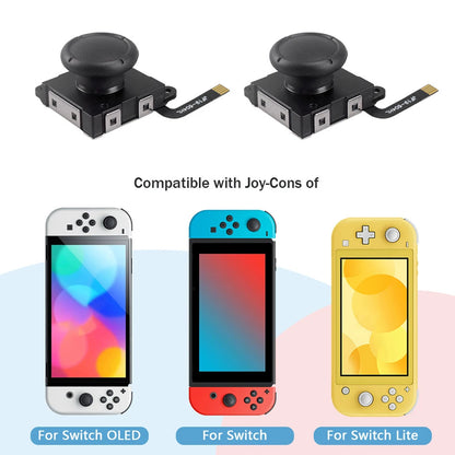 1/2PCS Hall Effect Joystick for Nintendo Switch/Lite/OLED – No Drift Analog Thumb Stick, Electromagnetic Stick