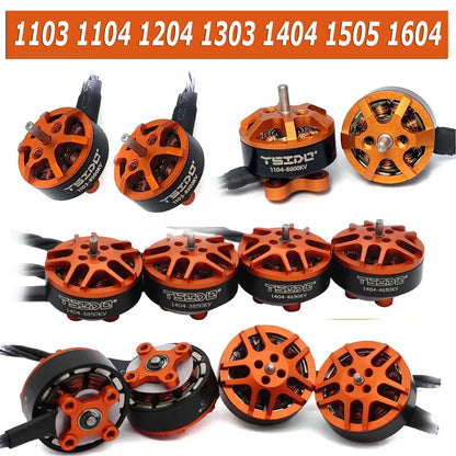 YSIDO 4PCS Brushless Motors for RC Drones - 1103 to 1604 Motor Series for FPV Racing Quads, Fixed-Wing Aircraft, and RC Quadcopter Accessories